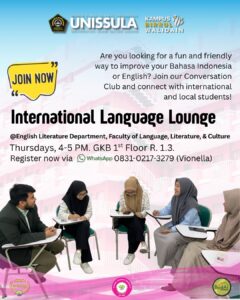 Kegiatan International Language Lounge Sastra Inggris UNISSULA